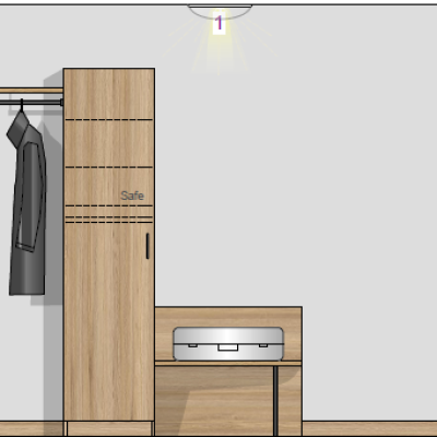 Schlafzimmer 2 Pfirsich 