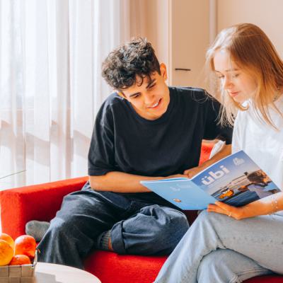 gemütlicher Wohnbereich der Wohnung Apfel