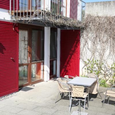 Terasse der Wohnung Apfel