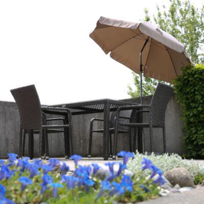 Terasse der Wohnung Himbeere